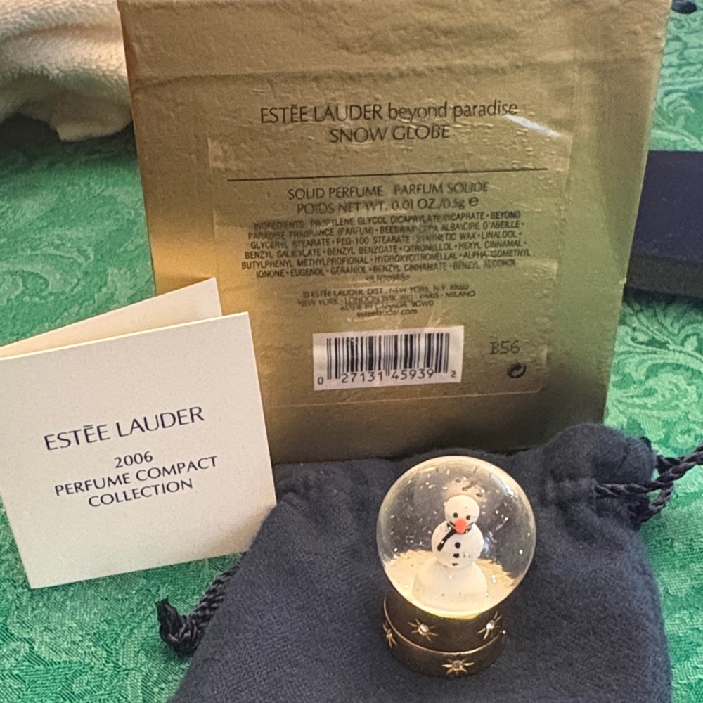 NEW Estée Lauder Beyond Paradise Snow Globe Solid Compact